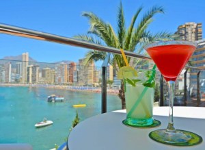 cocktail en la playa